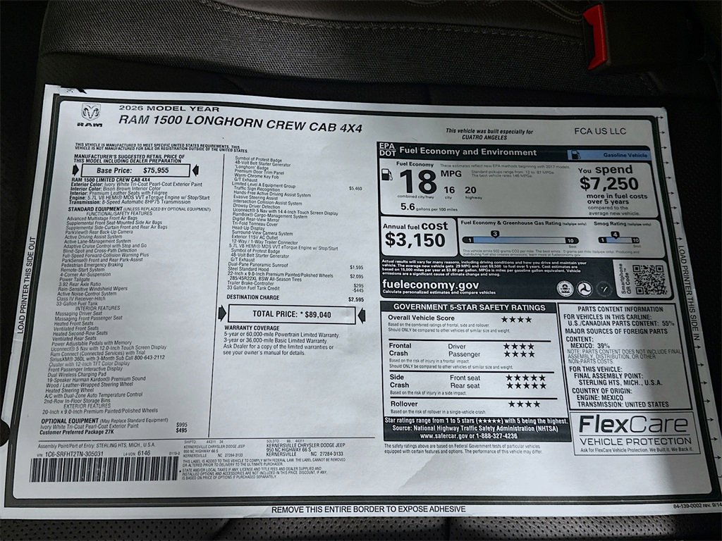 New 2026 RAM 1500 Limited image 21