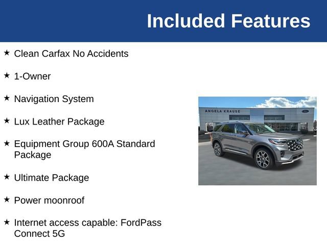 Used 2025 Ford Explorer Platinum w/ Ultimate Package AWD/4WD image 5