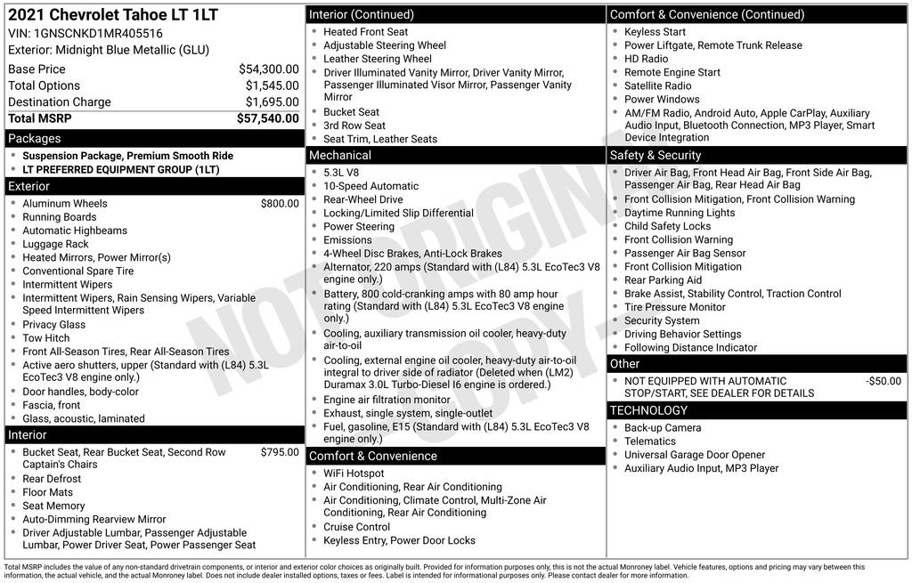 Used 2021 Chevrolet Tahoe LT image 6