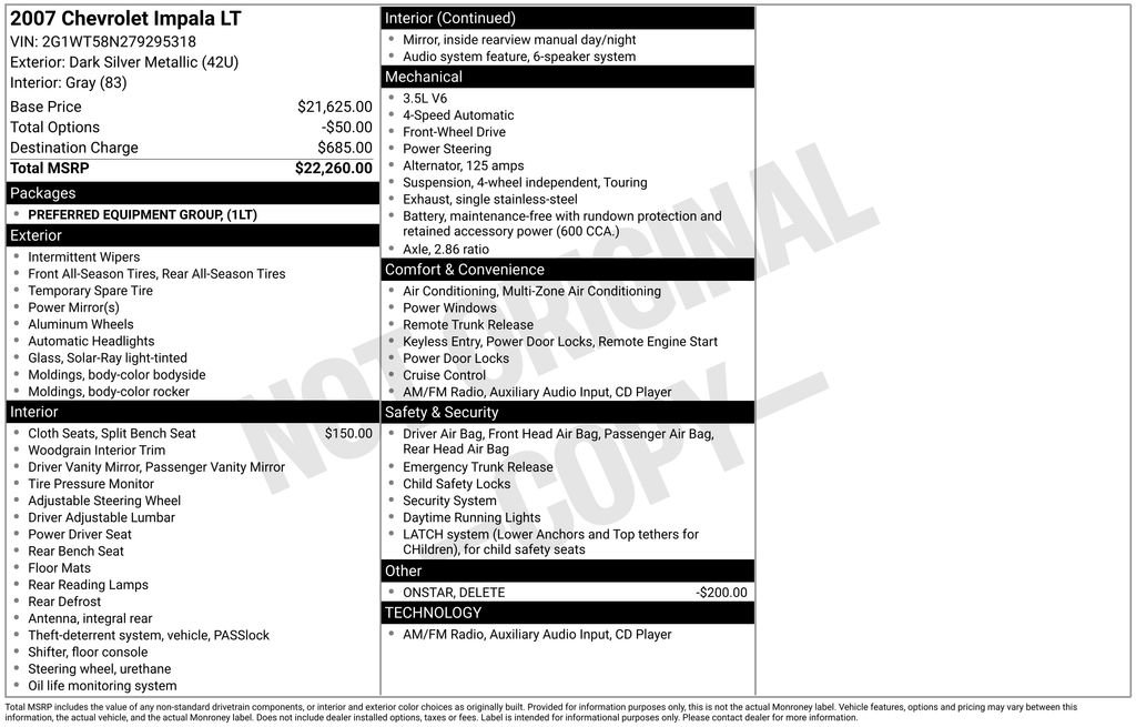 Used 2007 Chevrolet Impala LT image 33