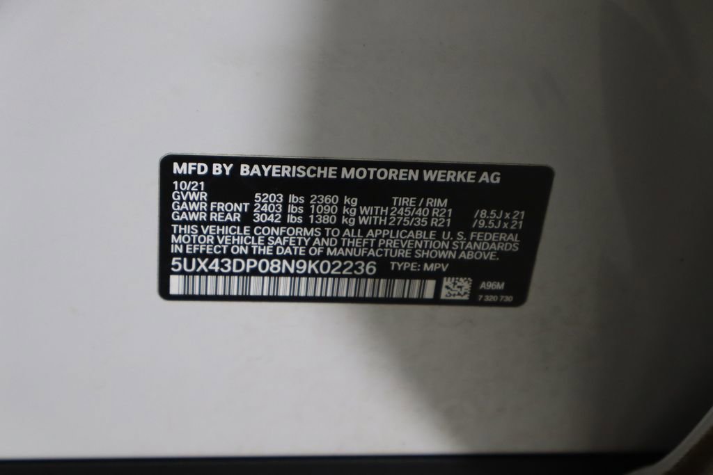 Used 2022 BMW X3 sDrive30i w/ Premium Package 2 RWD image 19