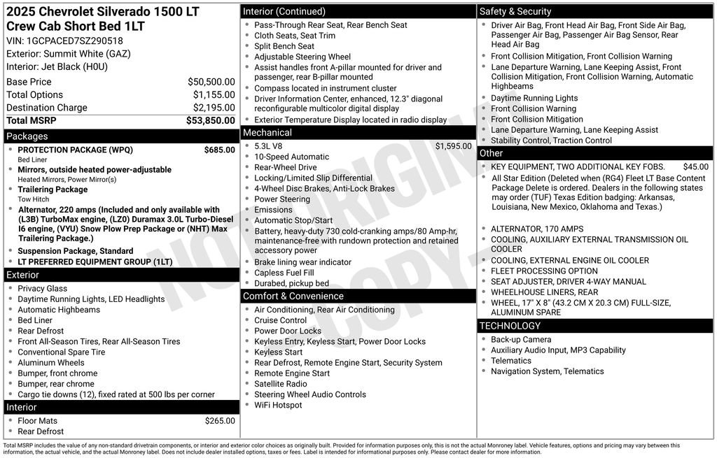 New 2025 Chevrolet Silverado 1500 LT w/ Protection Package image 34