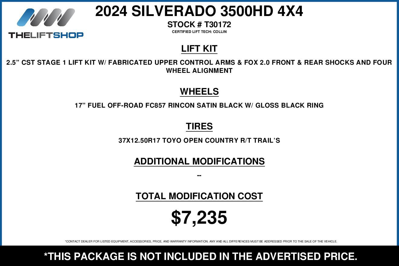 Used 2024 Chevrolet Silverado 3500 LT w/ Z71 Sport Edition image 2