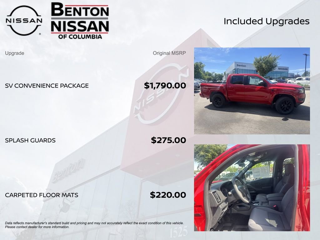 New 2026 Nissan Frontier SV w/ SV Convenience Package AWD/4WD image 7