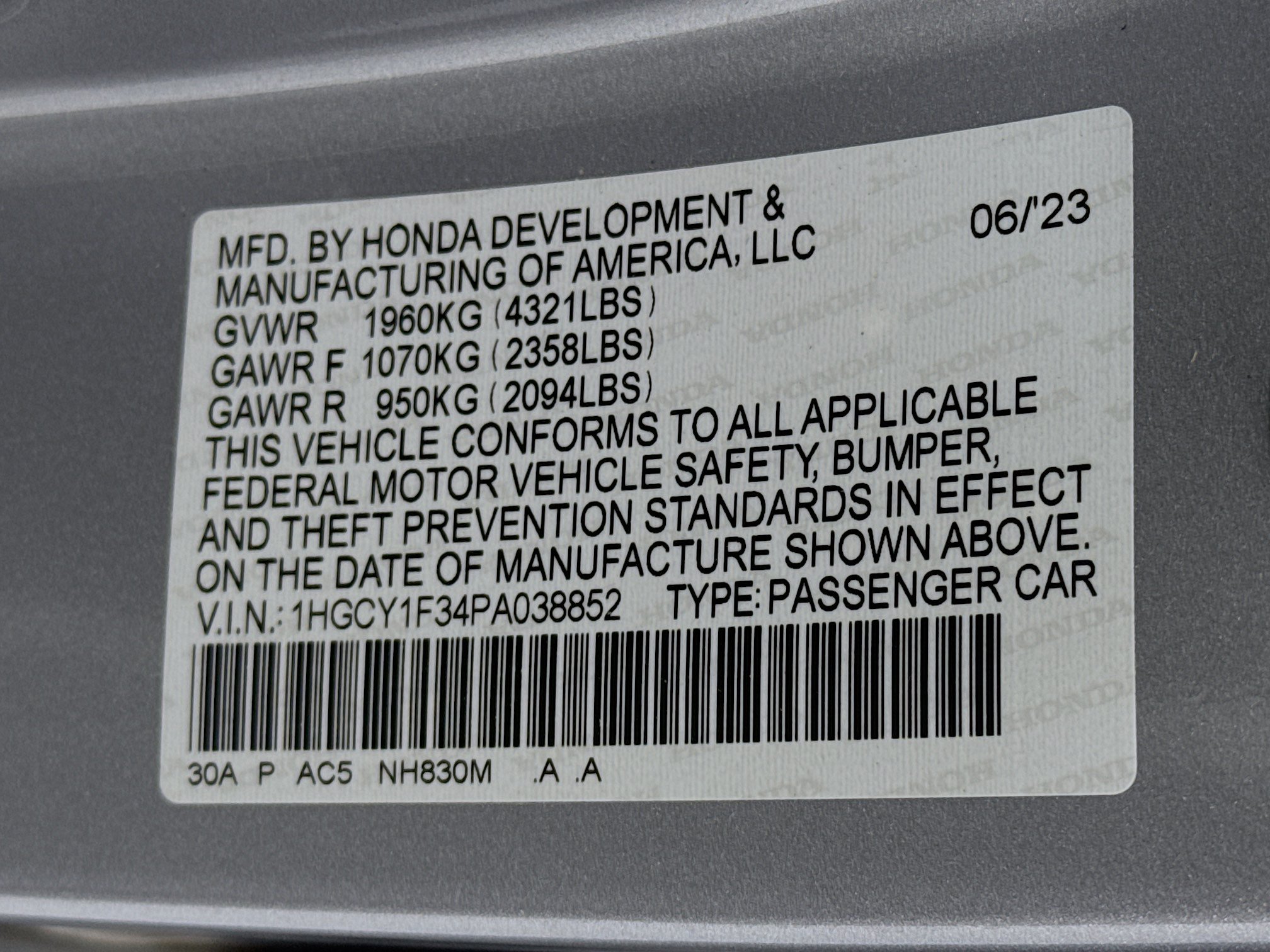 Certified 2023 Honda Accord EX image 31