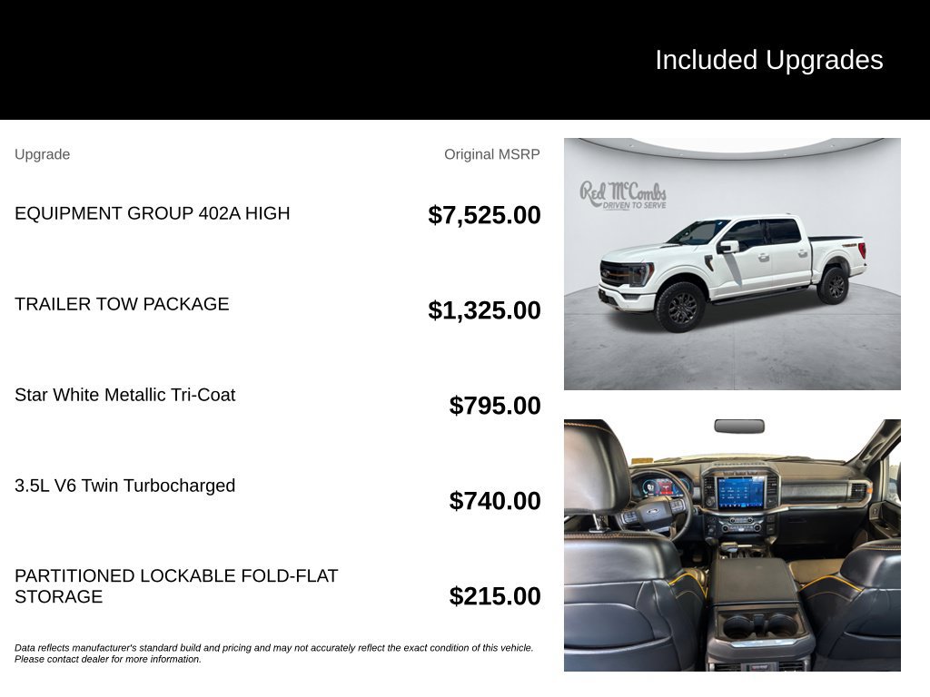 Used 2023 Ford F150 Tremor w/ Equipment Group 402A High AWD/4WD image 5