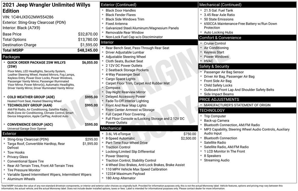 Used 2021 Jeep Wrangler Unlimited Sport image 17