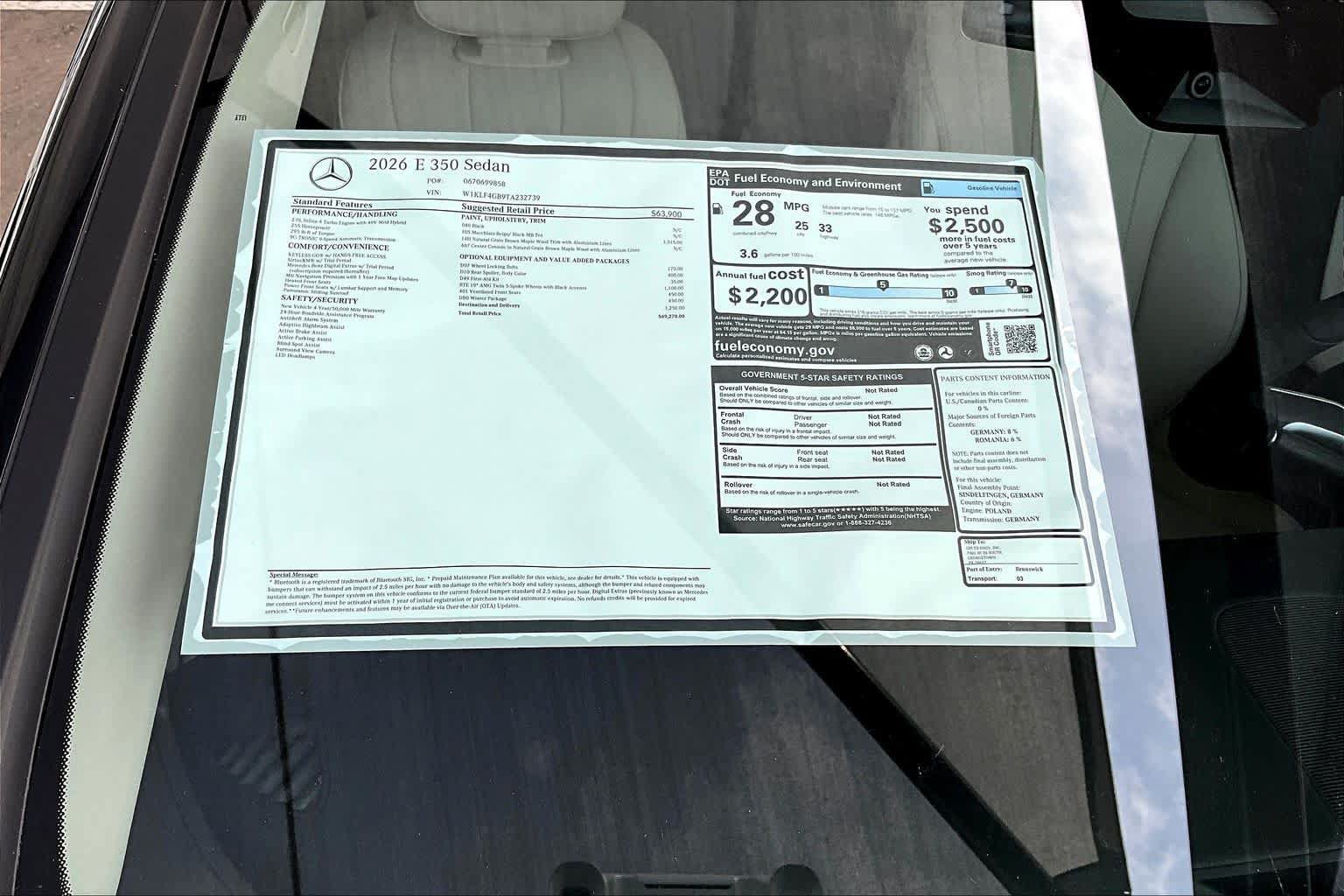 Certified 2026 Mercedes-Benz E 350 Sedan image 22
