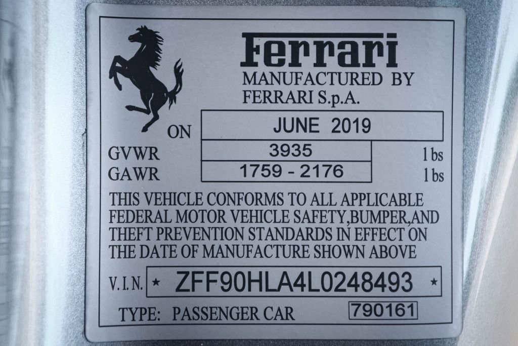 Certified 2020 Ferrari 488 Pista Coupe image 57