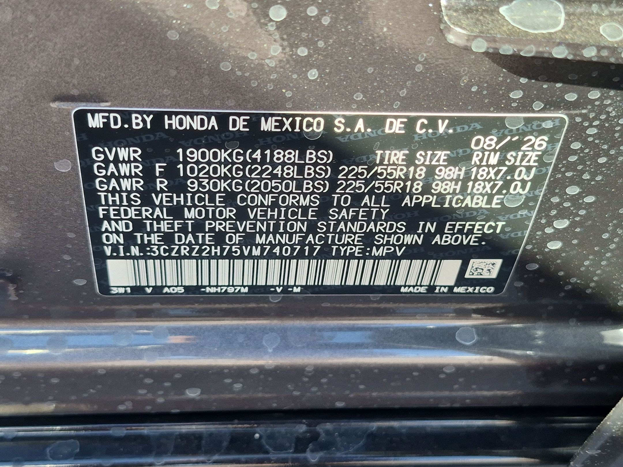 New 2027 Honda HR-V EX-L image 17