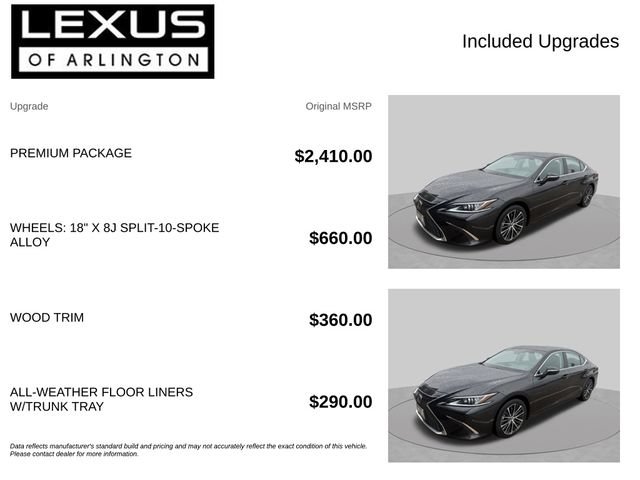 Used 2022 Lexus ES 350 w/ Premium Package FWD image 4