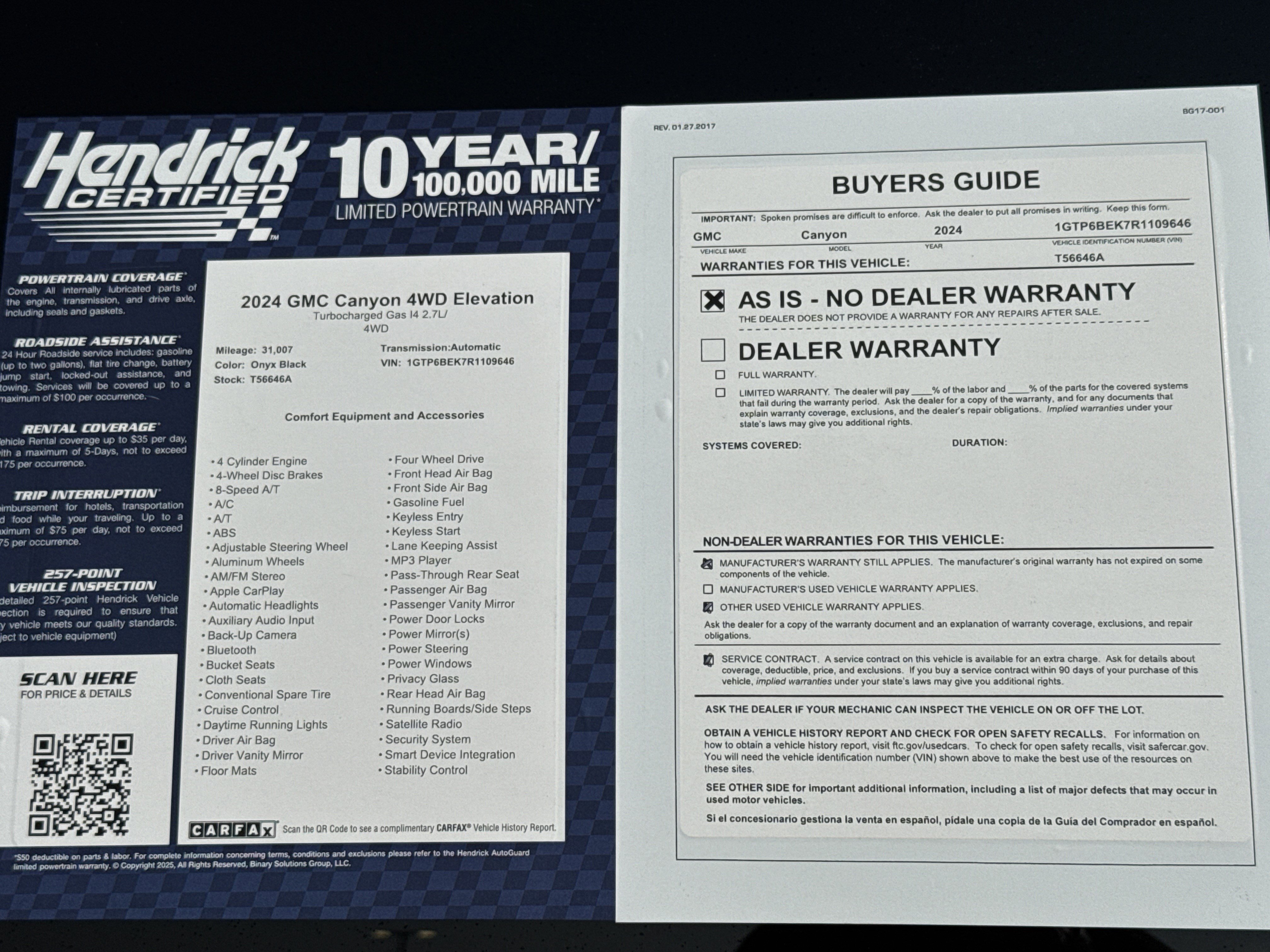 Used 2024 GMC Canyon Elevation w/ Trailering Package image 32