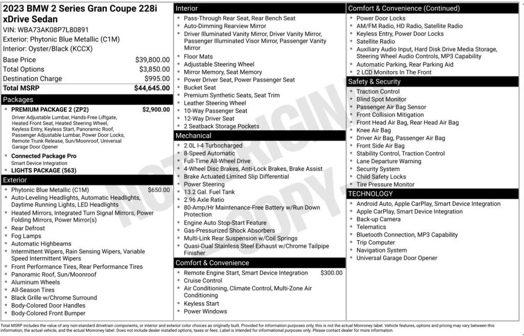 Used 2023 BMW 228i xDrive Gran Coupe w/ Premium Package 2 image 11