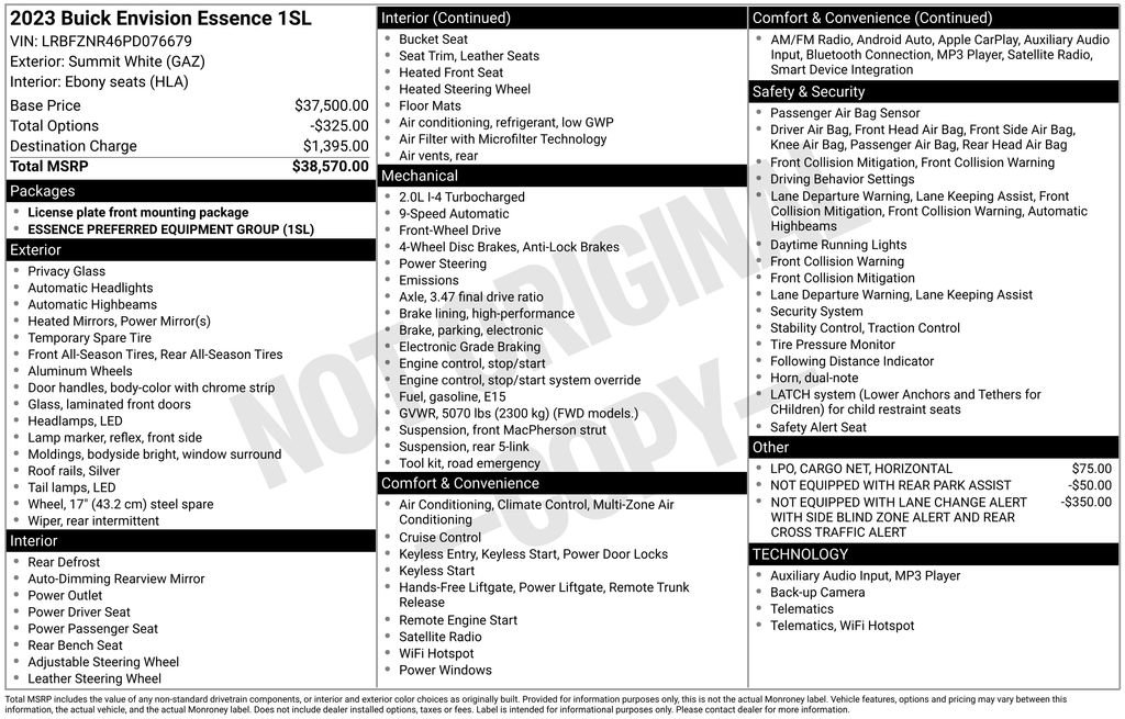 Used 2023 Buick Envision Essence image 38