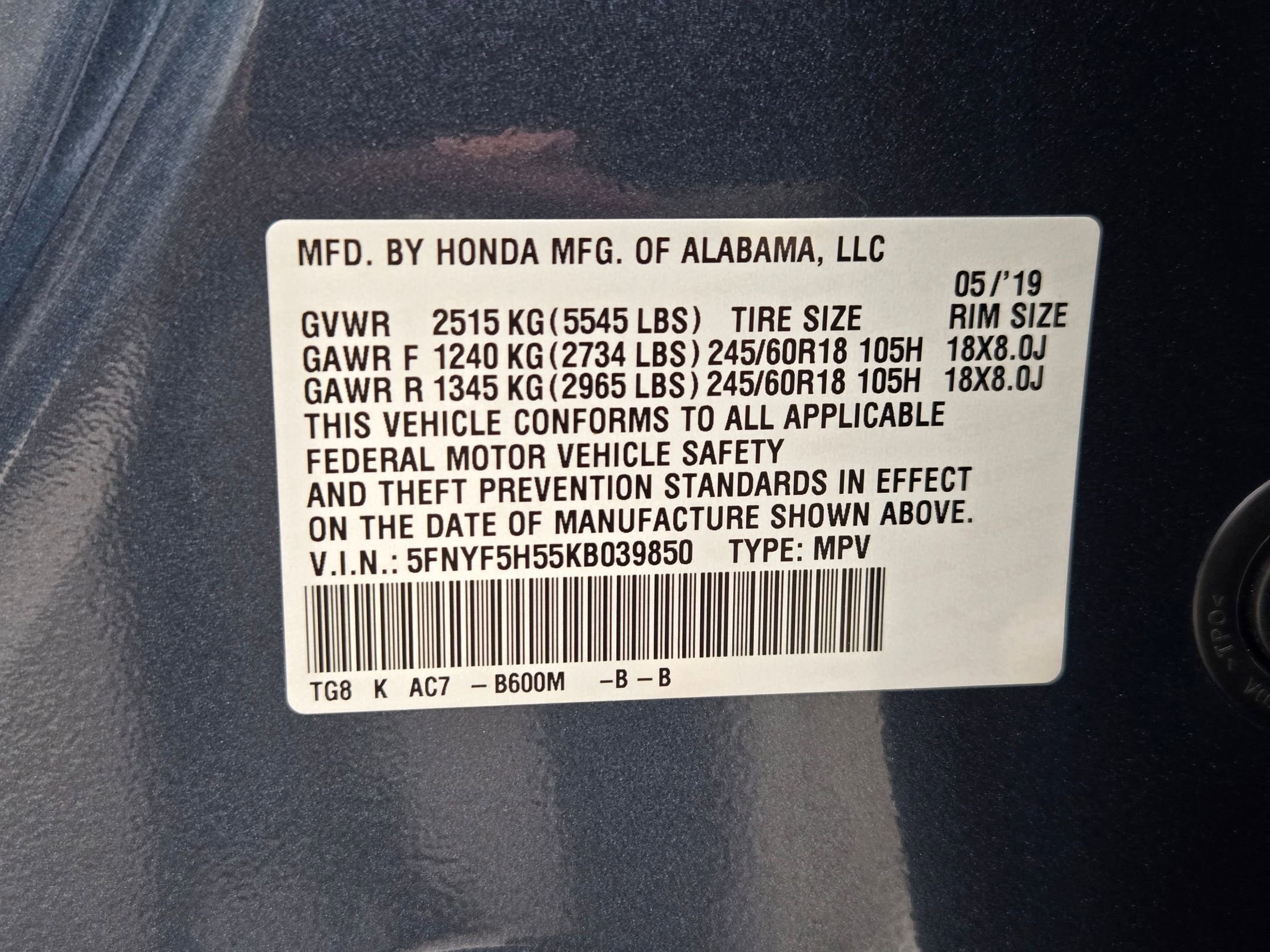 Used 2019 Honda Pilot EX-L image 33