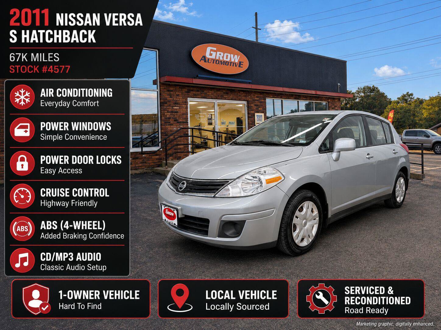Used 2011 Nissan Versa 1.8 S w/ Plus Pkg FWD image 7