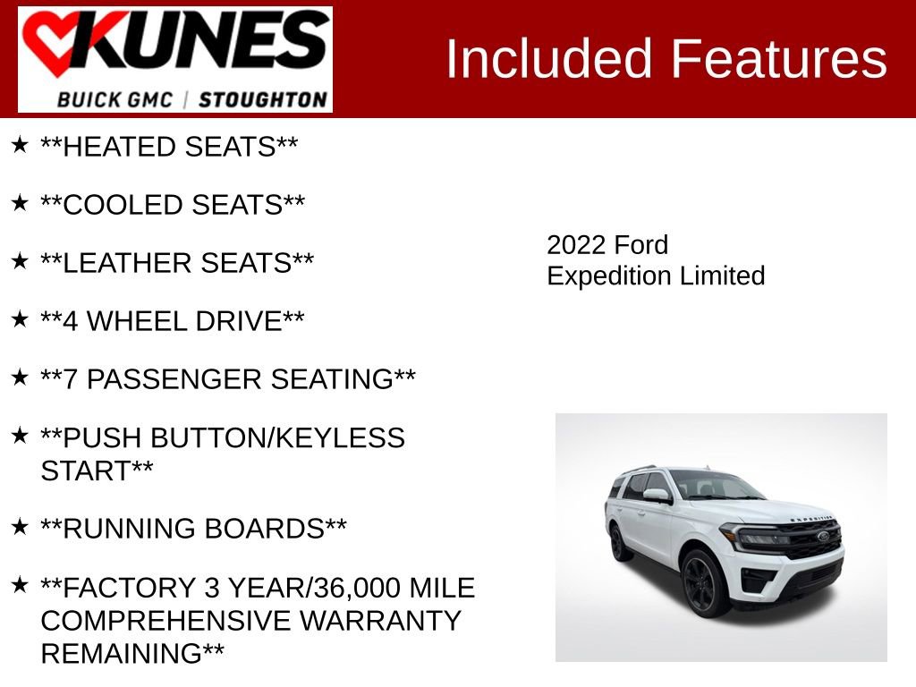 Used 2022 Ford Expedition Limited image 3
