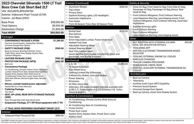 Certified 2023 Chevrolet Silverado 1500 LT Trail Boss w/ Convenience Package II AWD/4WD image 7