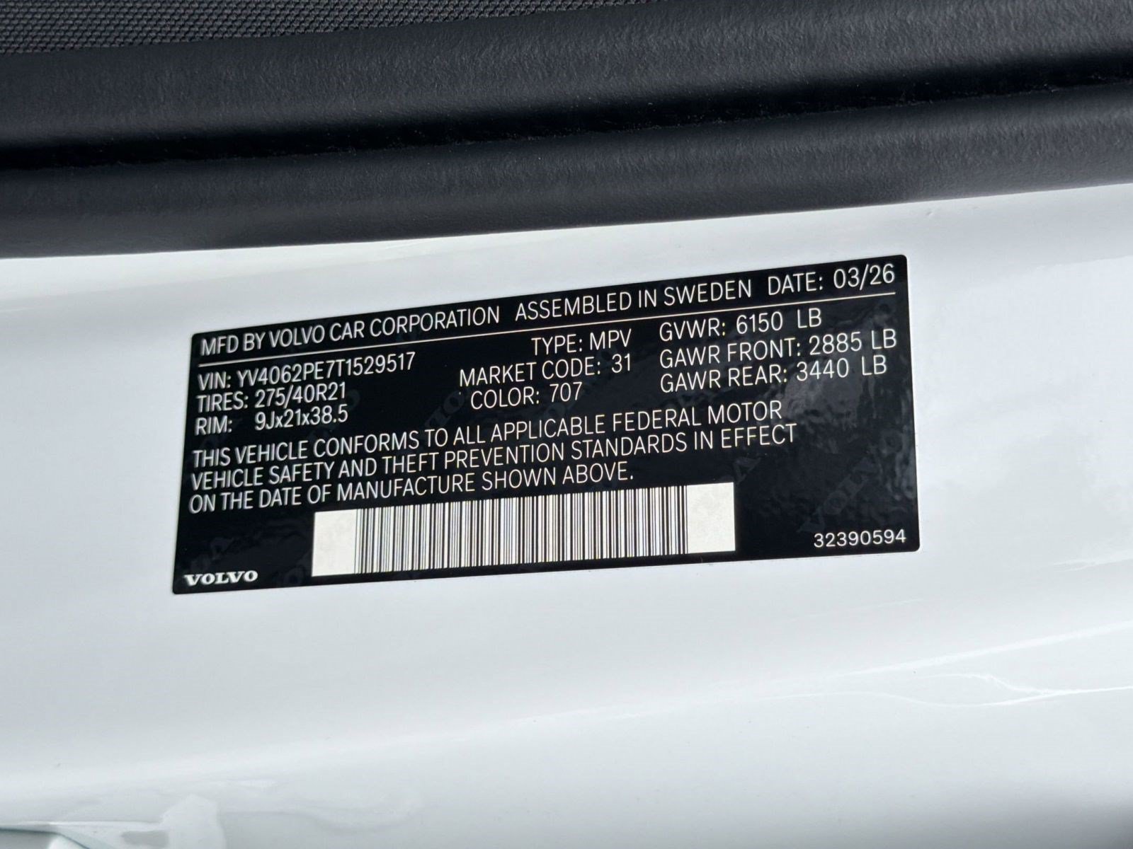 New 2026 Volvo XC90 B6 Plus w/ Protection Package AWD/4WD image 19