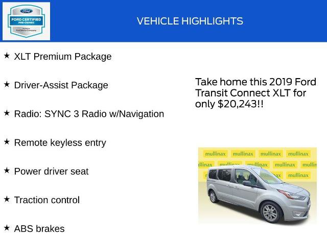 Certified 2019 Ford Transit Connect XLT w/ XLT Premium Package FWD image 18