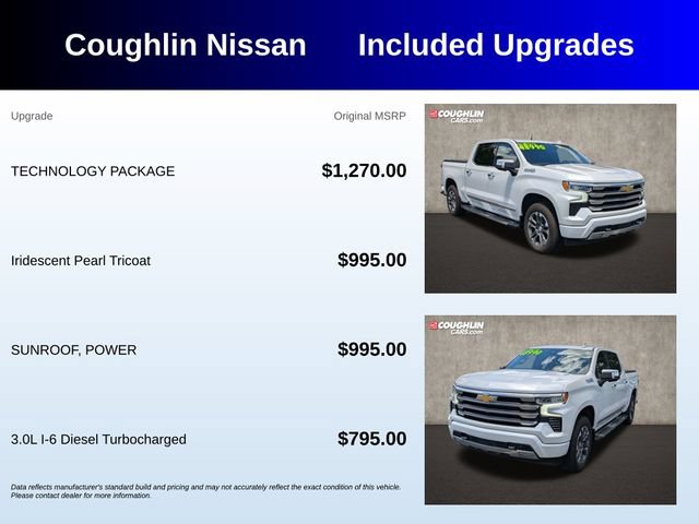 Used 2024 Chevrolet Silverado 1500 High Country w/ Technology Package AWD/4WD image 3