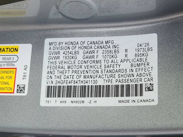 Certified 2026 Honda Civic Sport image 27