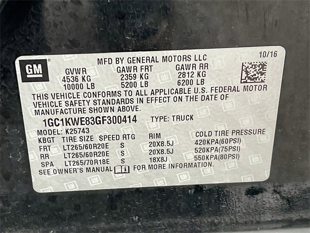 Used 2016 Chevrolet Silverado 2500 LTZ w/ Duramax Plus Package image 28