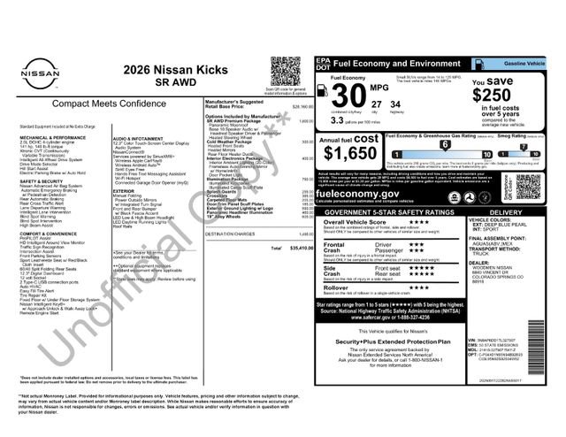 New 2026 Nissan Kicks SR w/ SR Premium Package AWD/4WD video 2