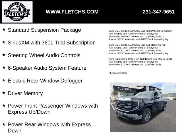 New 2026 GMC Sierra 1500 SLT AWD/4WD image 3