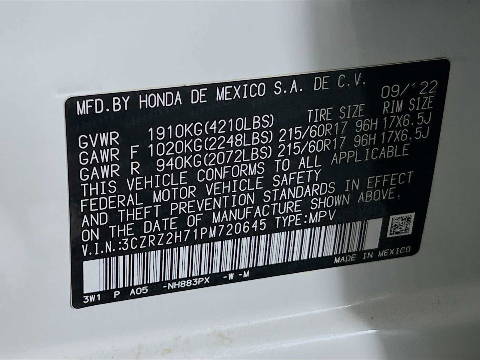 Used 2023 Honda HR-V EX-L image 32
