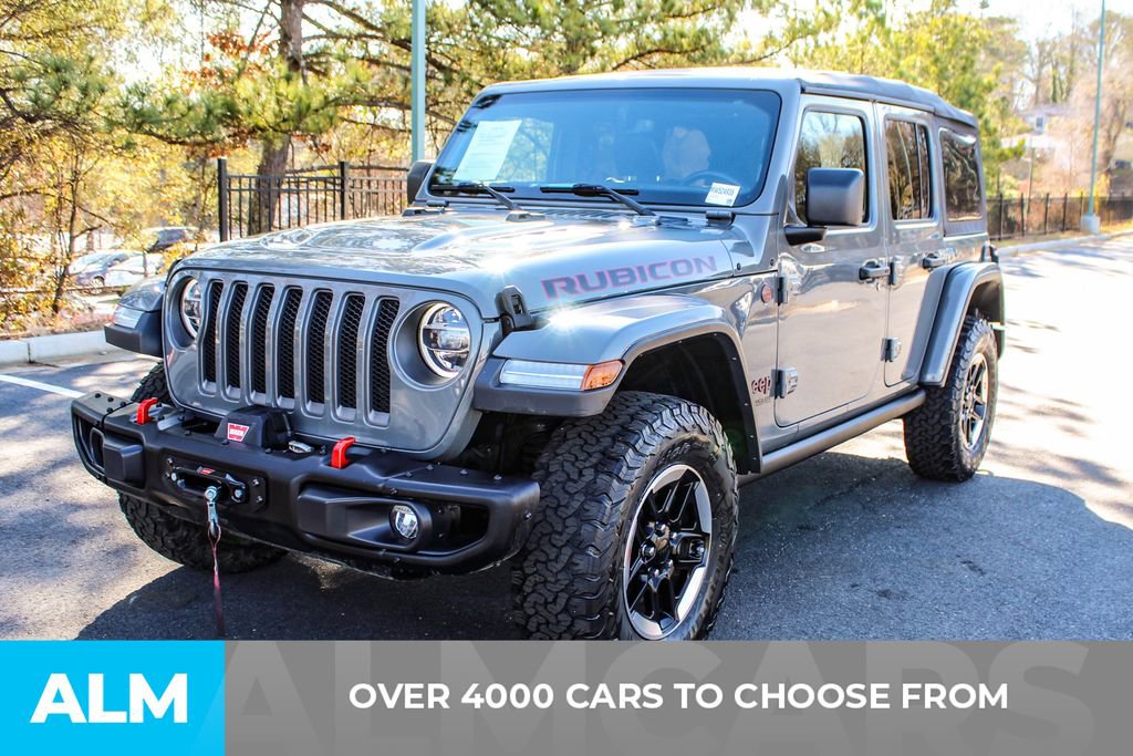 Used 2021 Jeep Wrangler Unlimited Rubicon w/ Uconnect 4C Nav & Sound Group AWD/4WD image 3