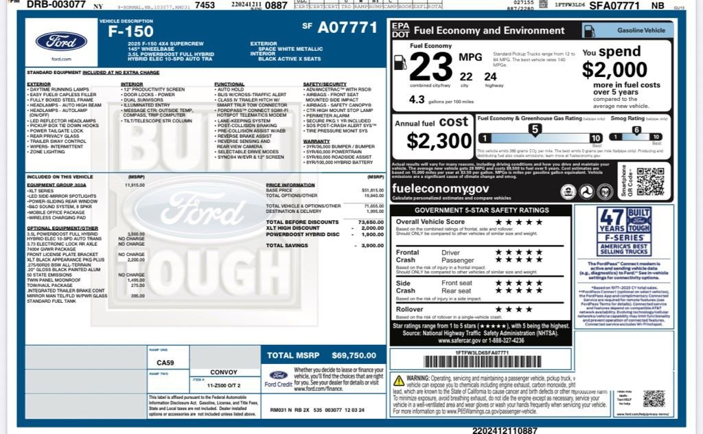 Used 2025 Ford F150 XLT w/ Equipment Group 303A High image 28