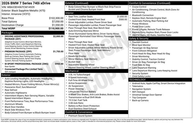 Used 2026 BMW 740i xDrive image 39