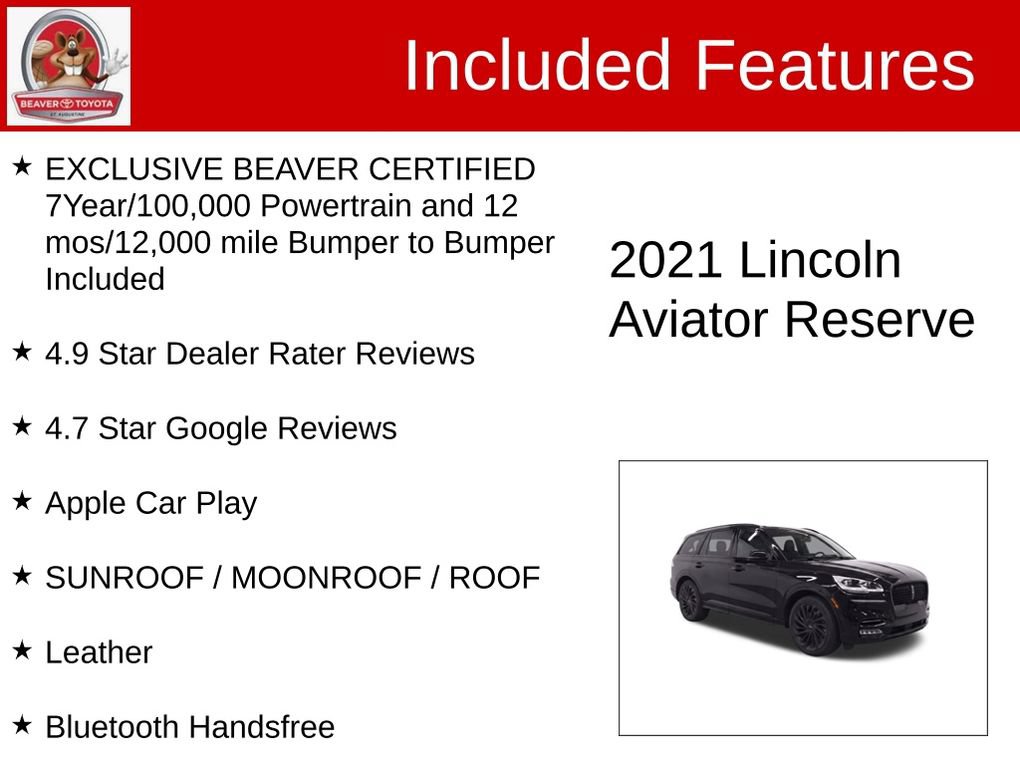 Used 2021 Lincoln Aviator Reserve w/ Equipment Group 210A AWD/4WD image 4