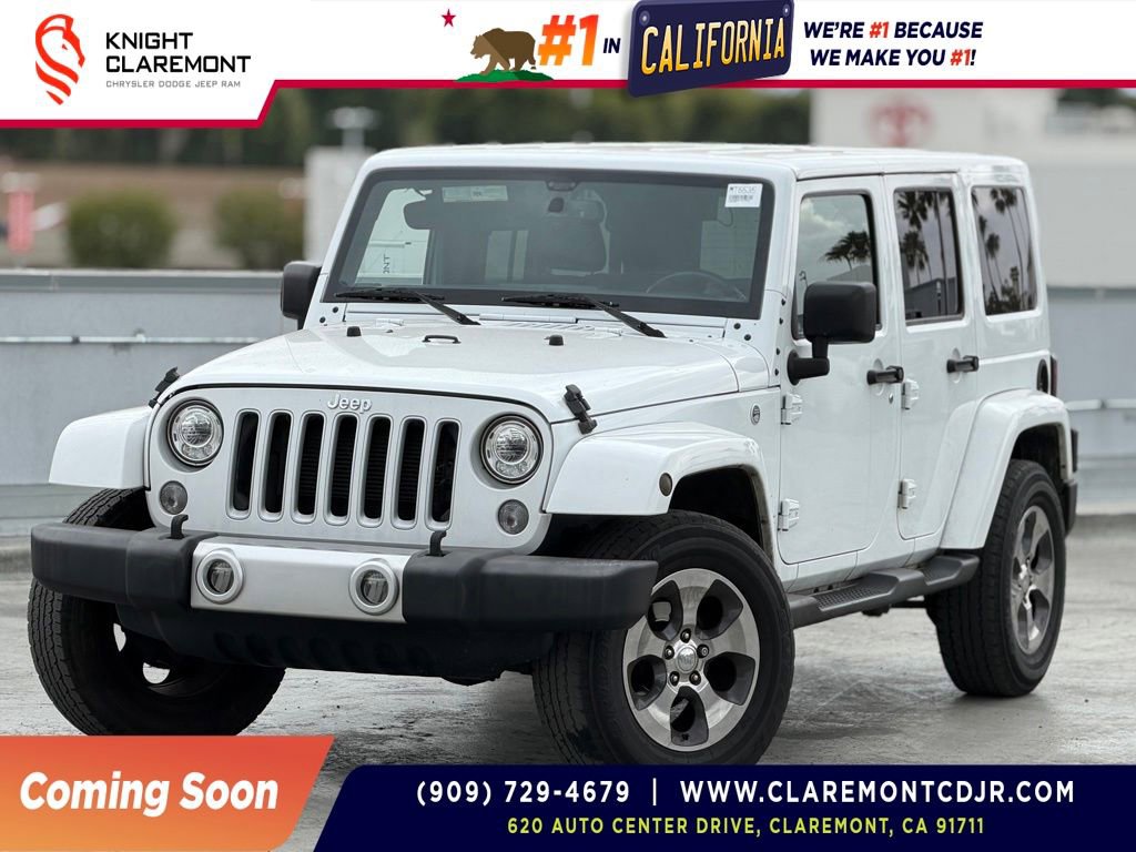 Used 2018 Jeep Wrangler Unlimited Sahara w/ Connectivity Group AWD/4WD image 1