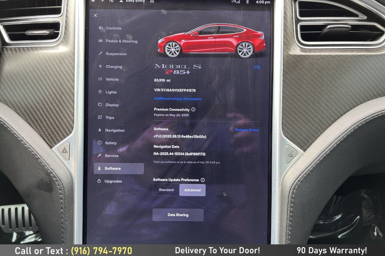Used 2014 Tesla Model S P85 RWD image 23