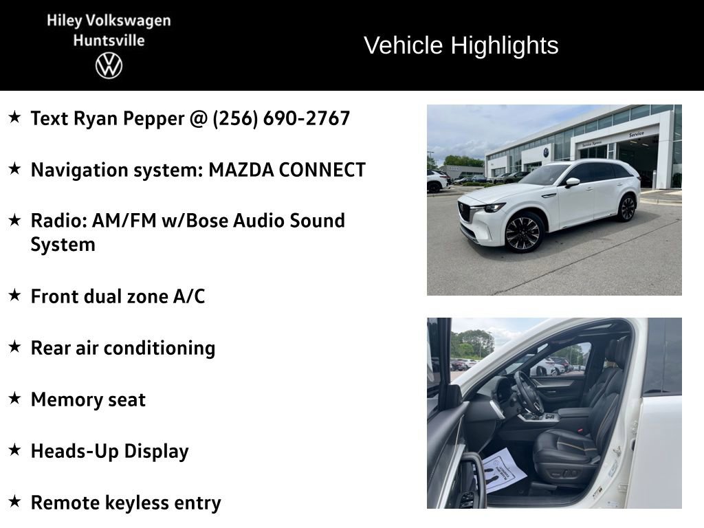 Used 2024 MAZDA CX-90 3.3 Turbo S w/ Premium Package AWD/4WD image 6
