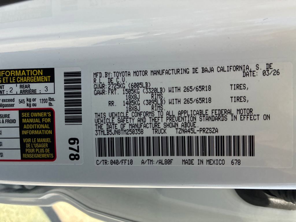 New 2026 Toyota Tacoma SR5 image 49
