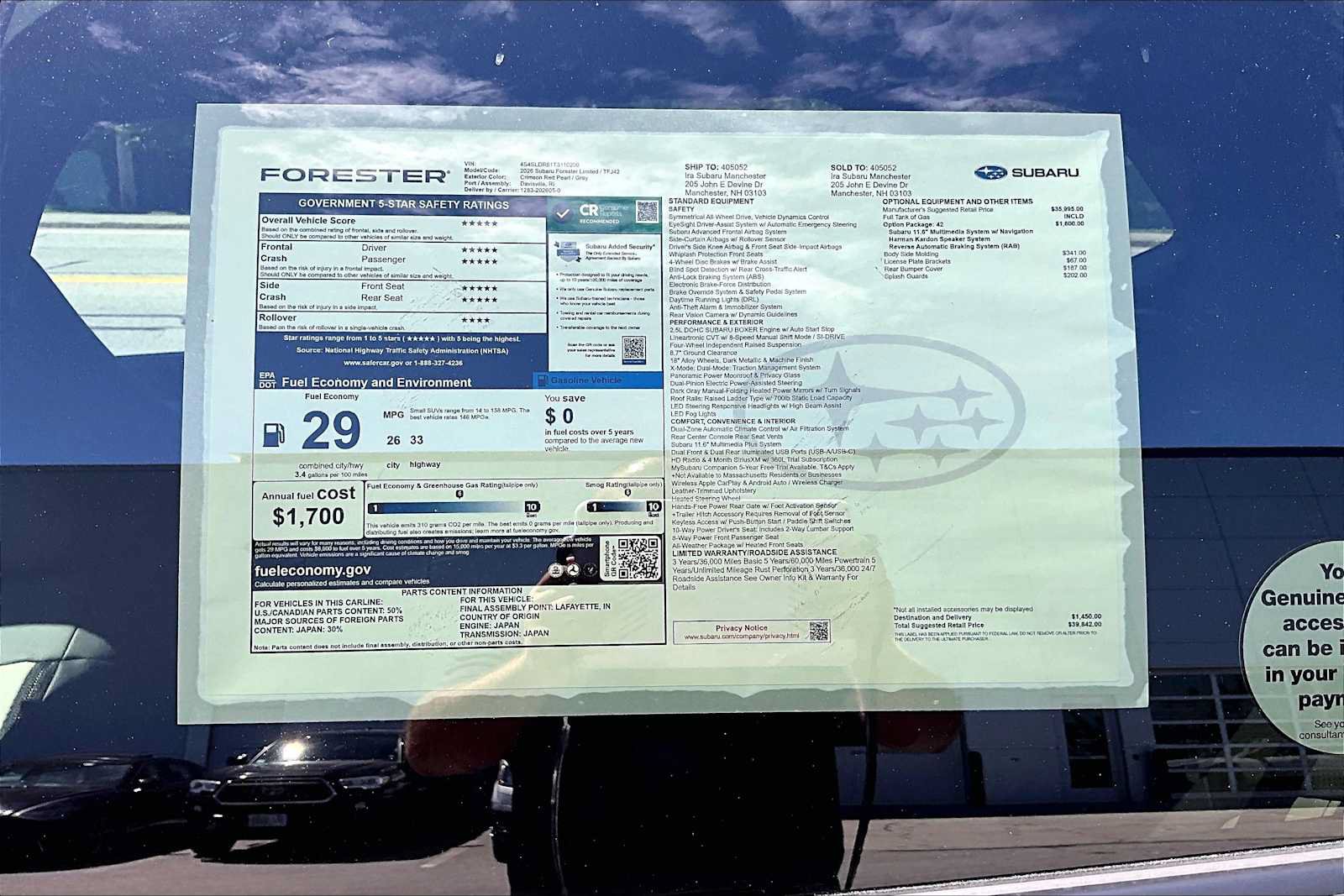 New 2026 Subaru Forester Limited AWD/4WD image 19