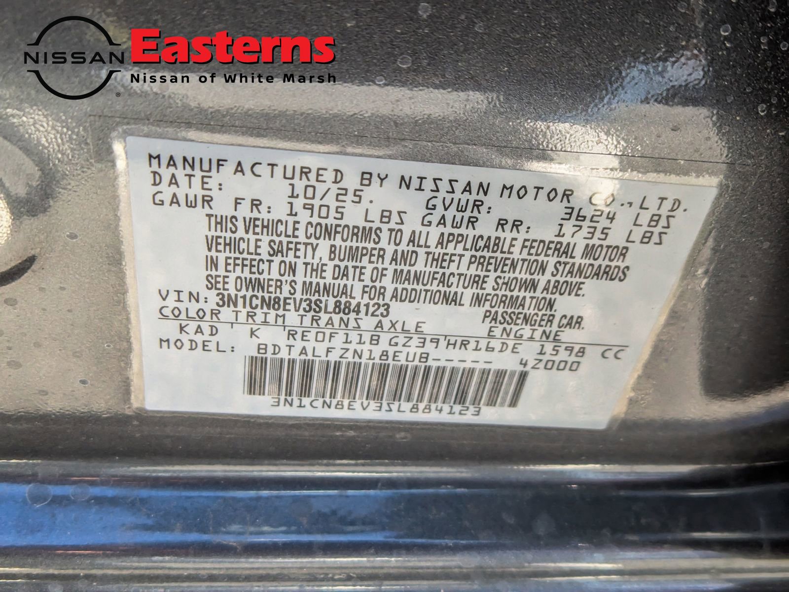 New 2025 Nissan Versa SV w/ Trunk Package image 29