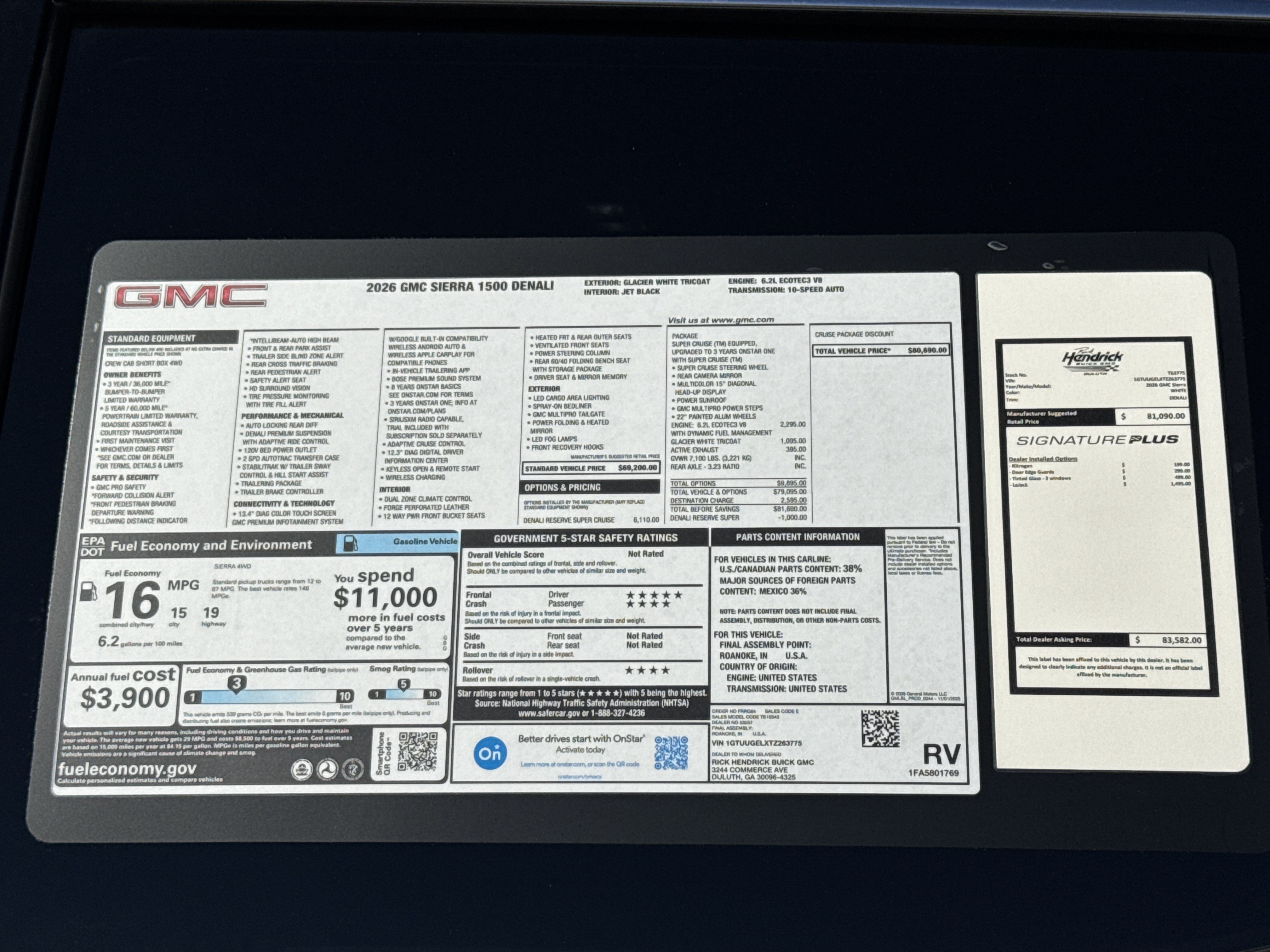 New 2026 GMC Sierra 1500 Denali AWD/4WD image 36