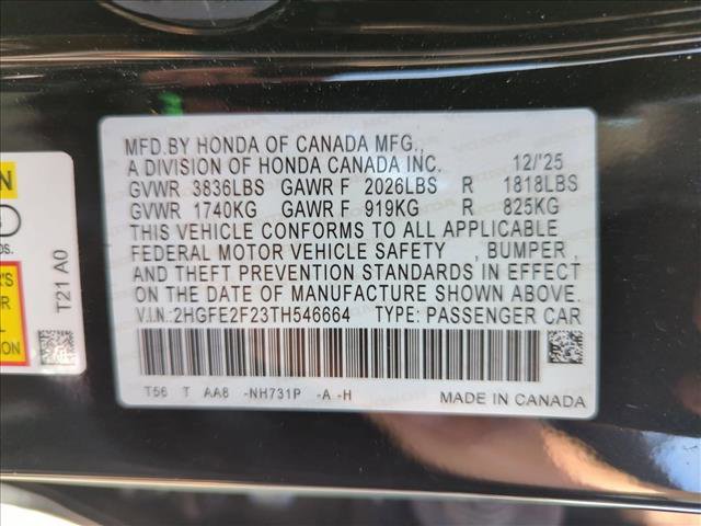 Certified 2026 Honda Civic LX image 23