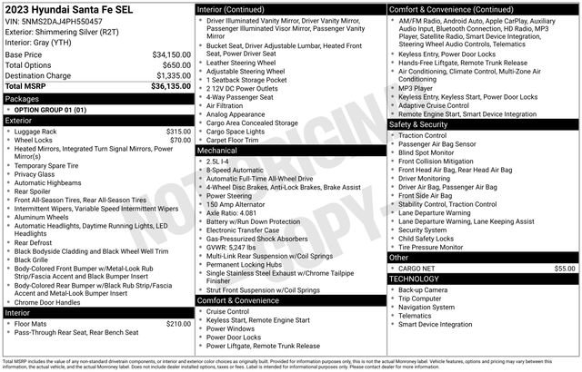 Used 2023 Hyundai Santa Fe SEL image 5