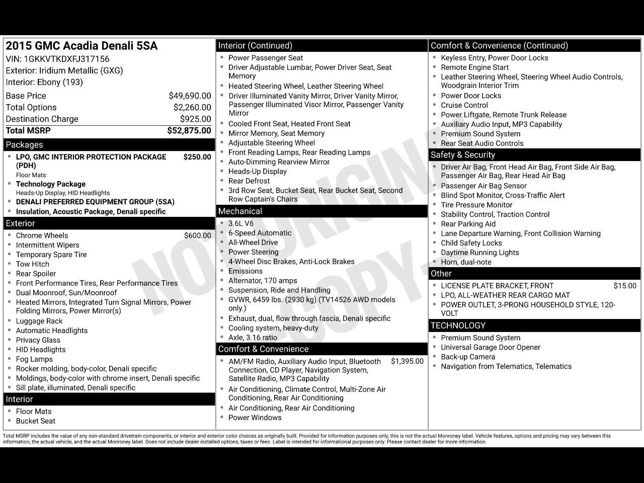 Used 2015 GMC Acadia Denali image 3