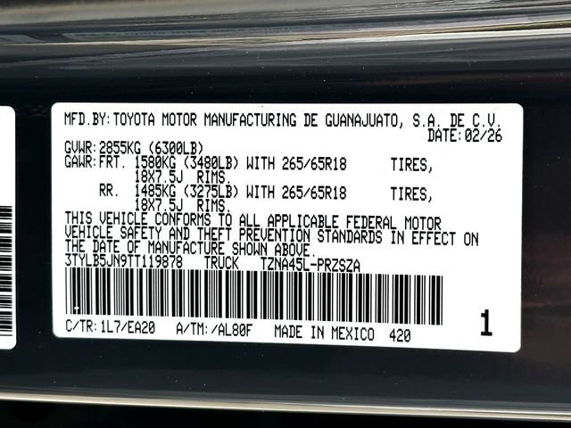 New 2026 Toyota Tacoma TRD Sport image 25