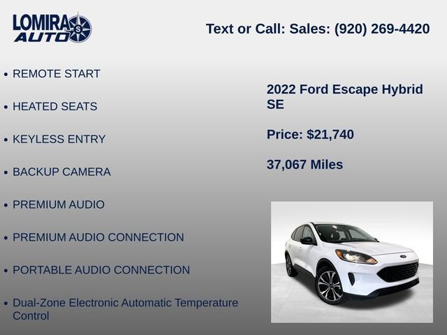 Used 2022 Ford Escape SE w/ SE Sport Appearance Package AWD/4WD image 27