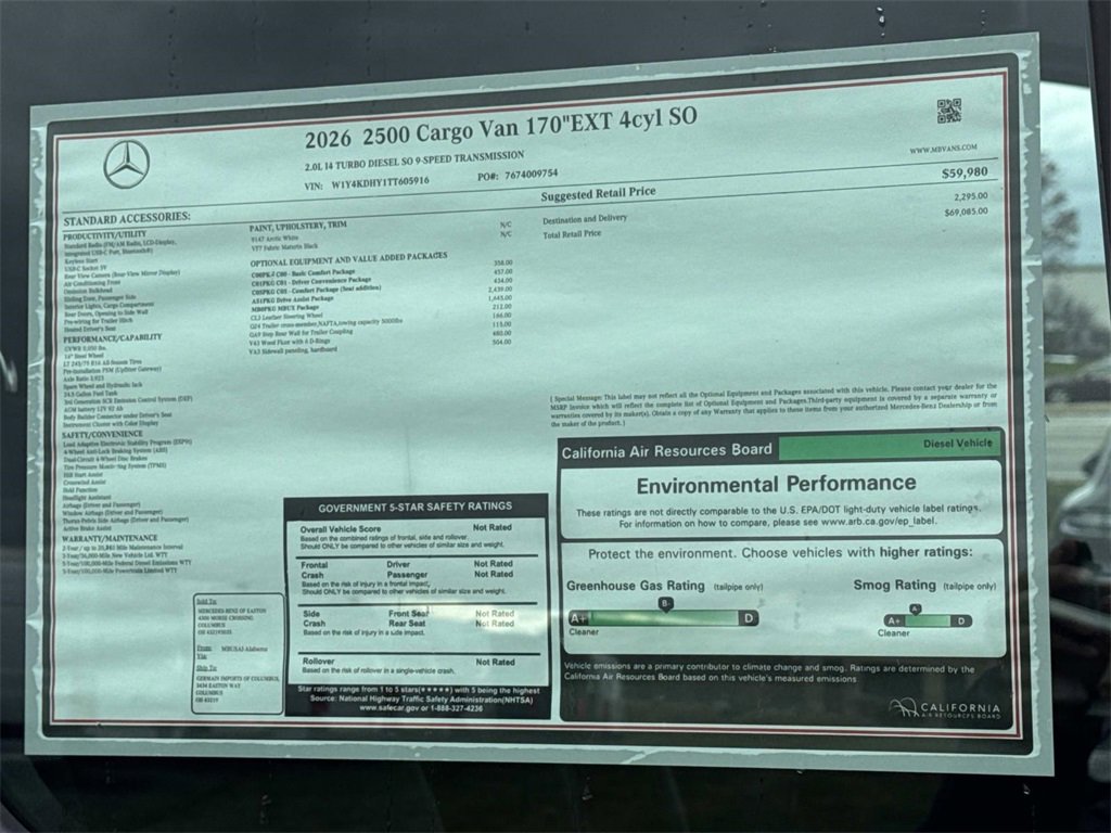 New 2026 Mercedes-Benz Sprinter 2500 image 11