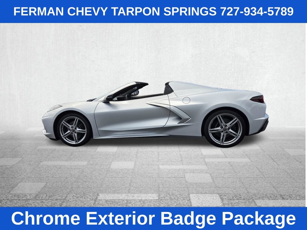 New 2027 Chevrolet Corvette Stingray Convertible w/ Chrome Exterior Badge Package RWD image 7
