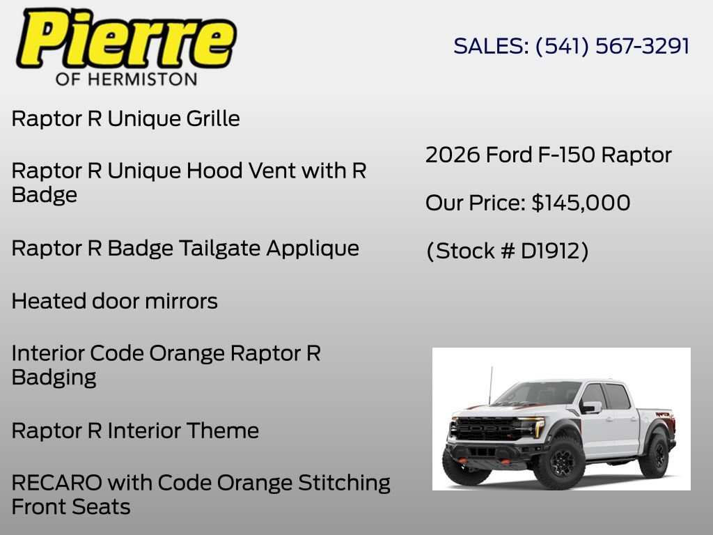 New 2026 Ford F150 Raptor AWD/4WD image 14