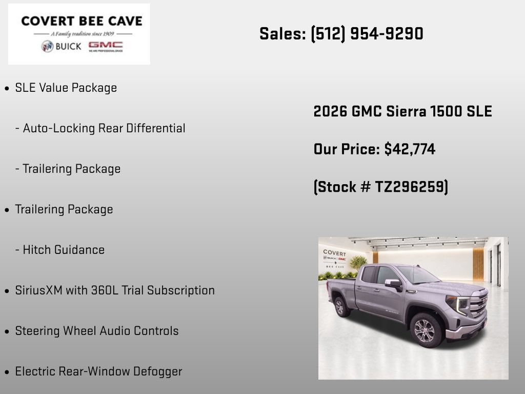 New 2026 GMC Sierra 1500 SLE w/ Preferred Package RWD image 39
